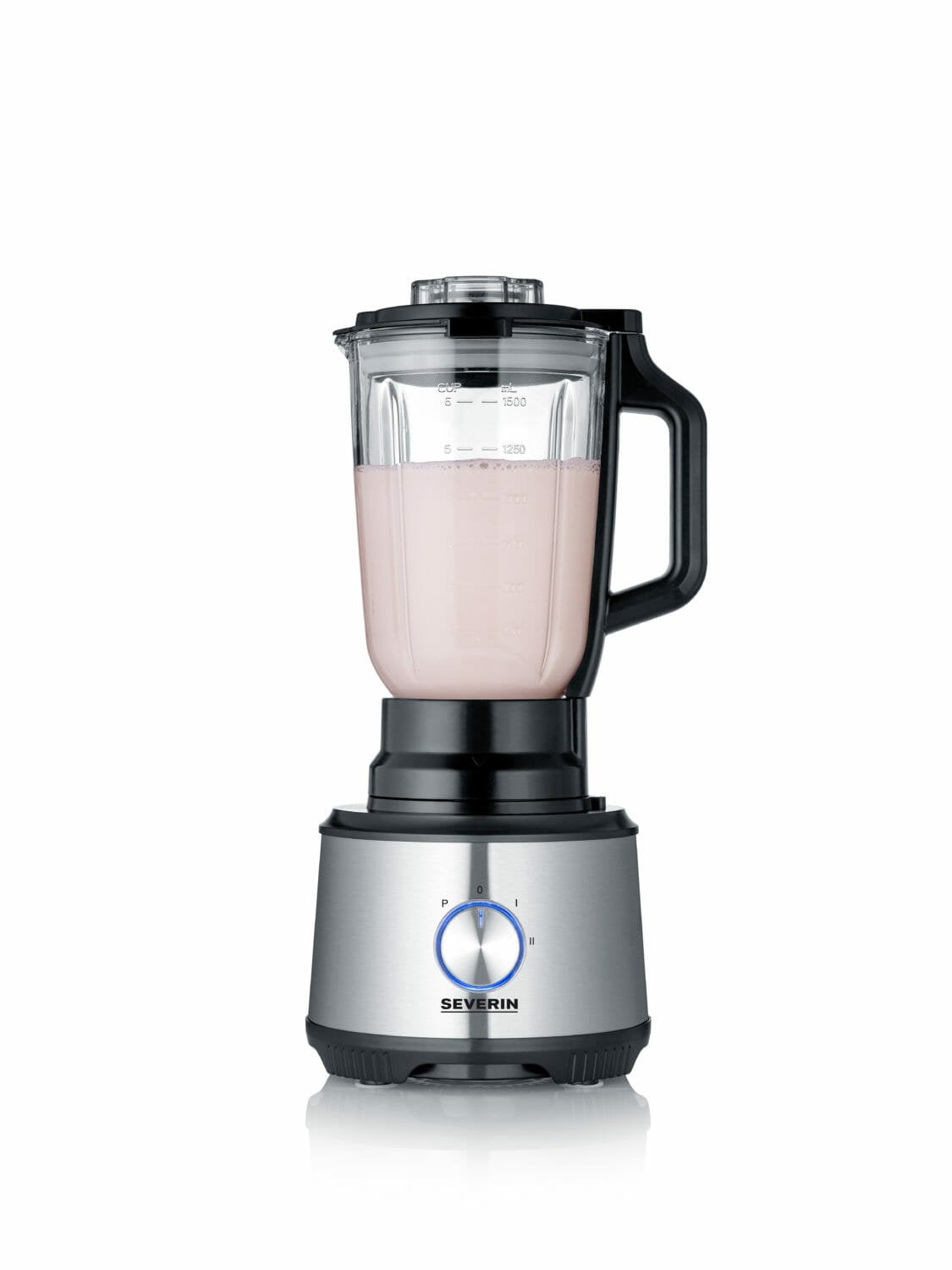 Severin Km 3892 Robot De Cocina 1200 W 1,5 L Negro, Acero Inoxidable, Transparente