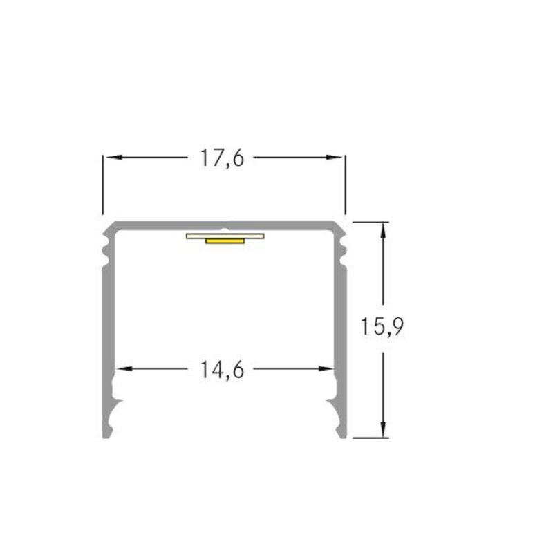 Brumberg 53381262 Ab-Profil Qualityflex Alu