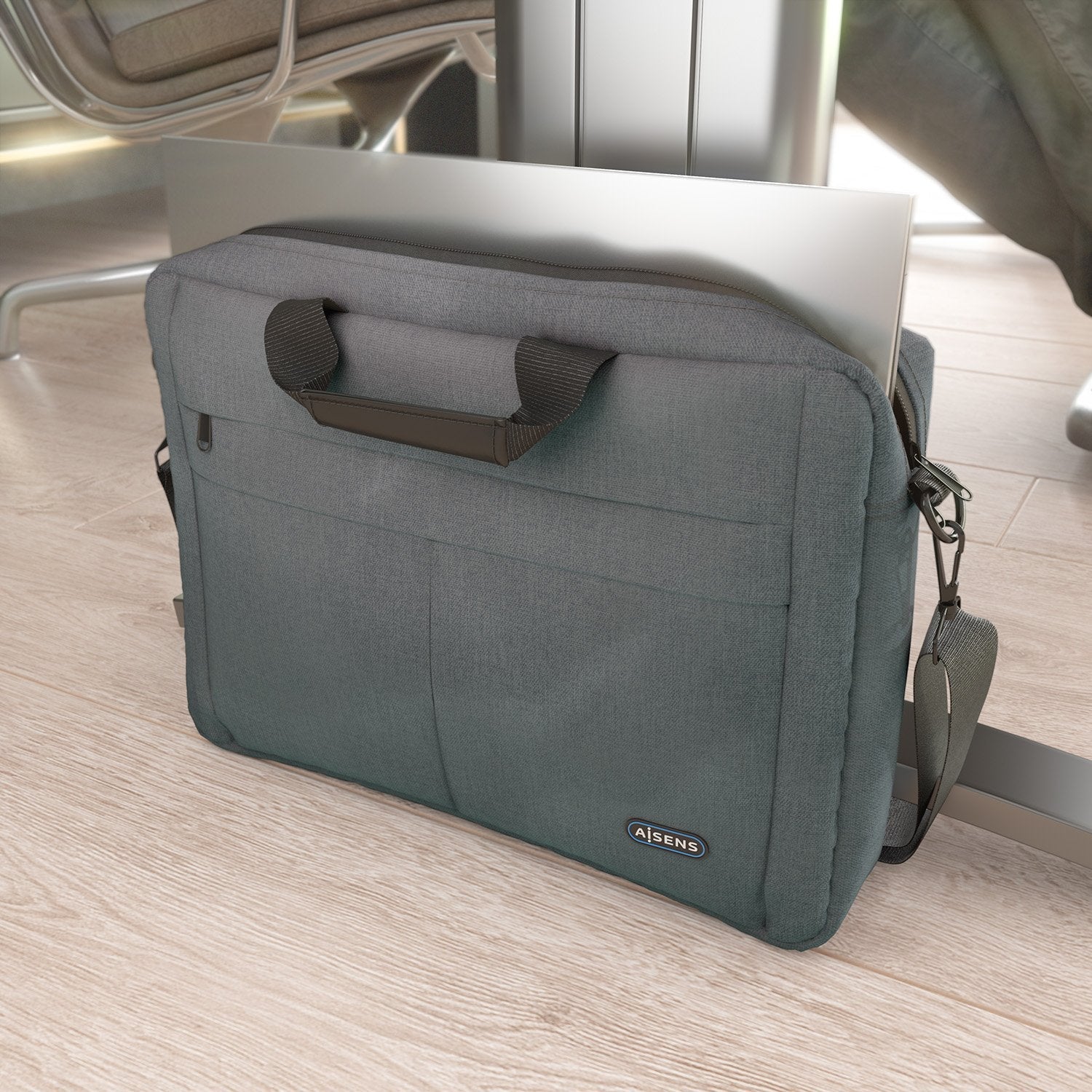 Aisens Maletin Premium Para Portatil 15,6, Gris