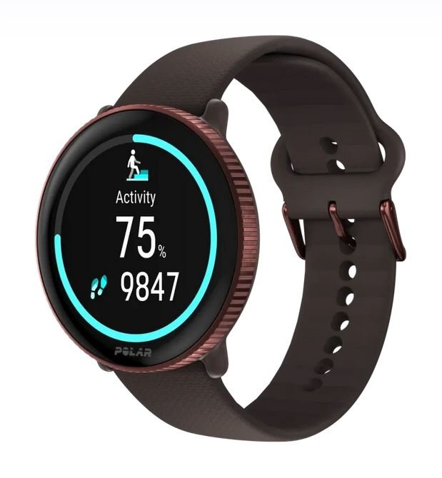 Polar Ignite 3 Titanium Leather- And Silicone Band