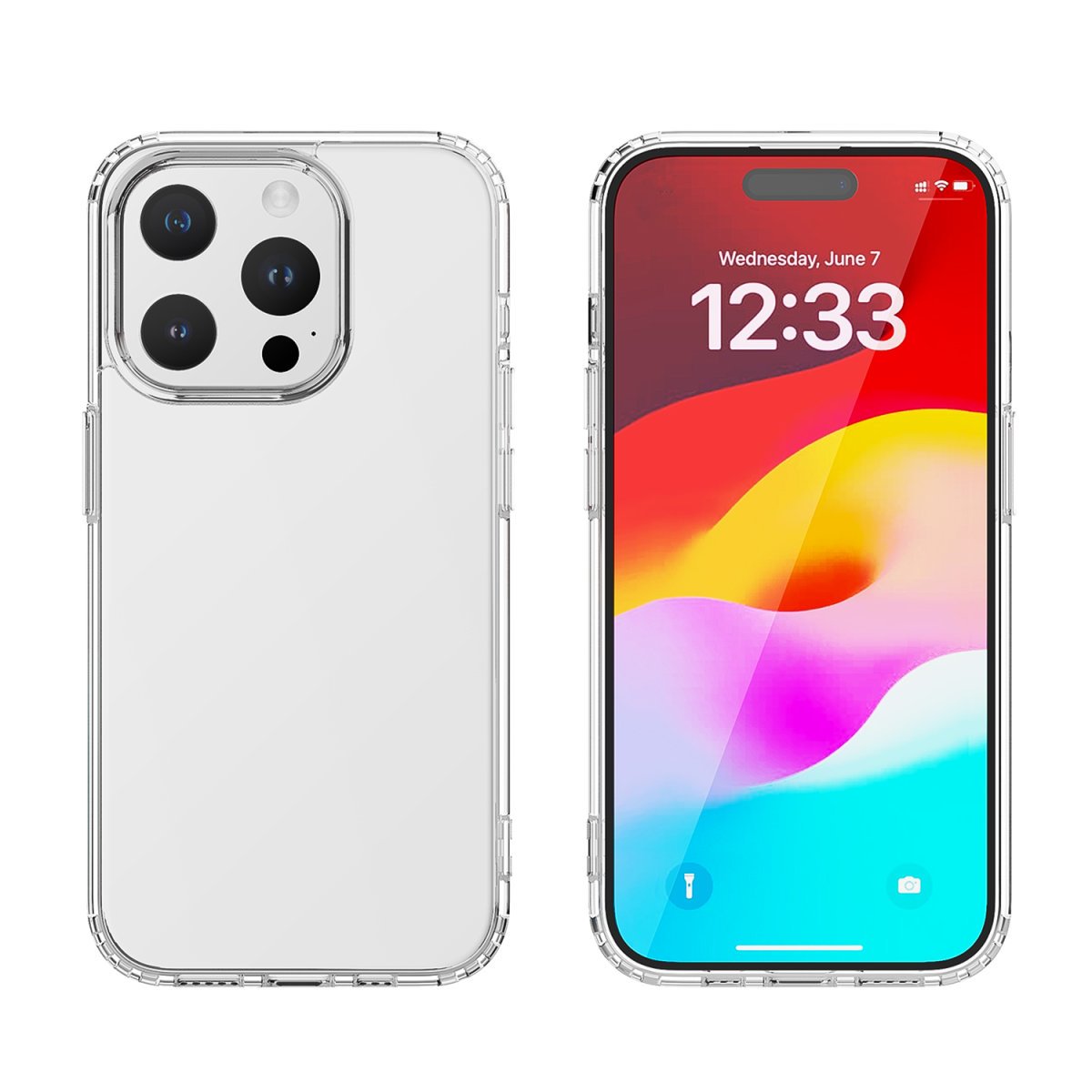 Funda 4smarts 540604 Para Iphone 15 Pro (6.1") Carcasa Rígida Transparente