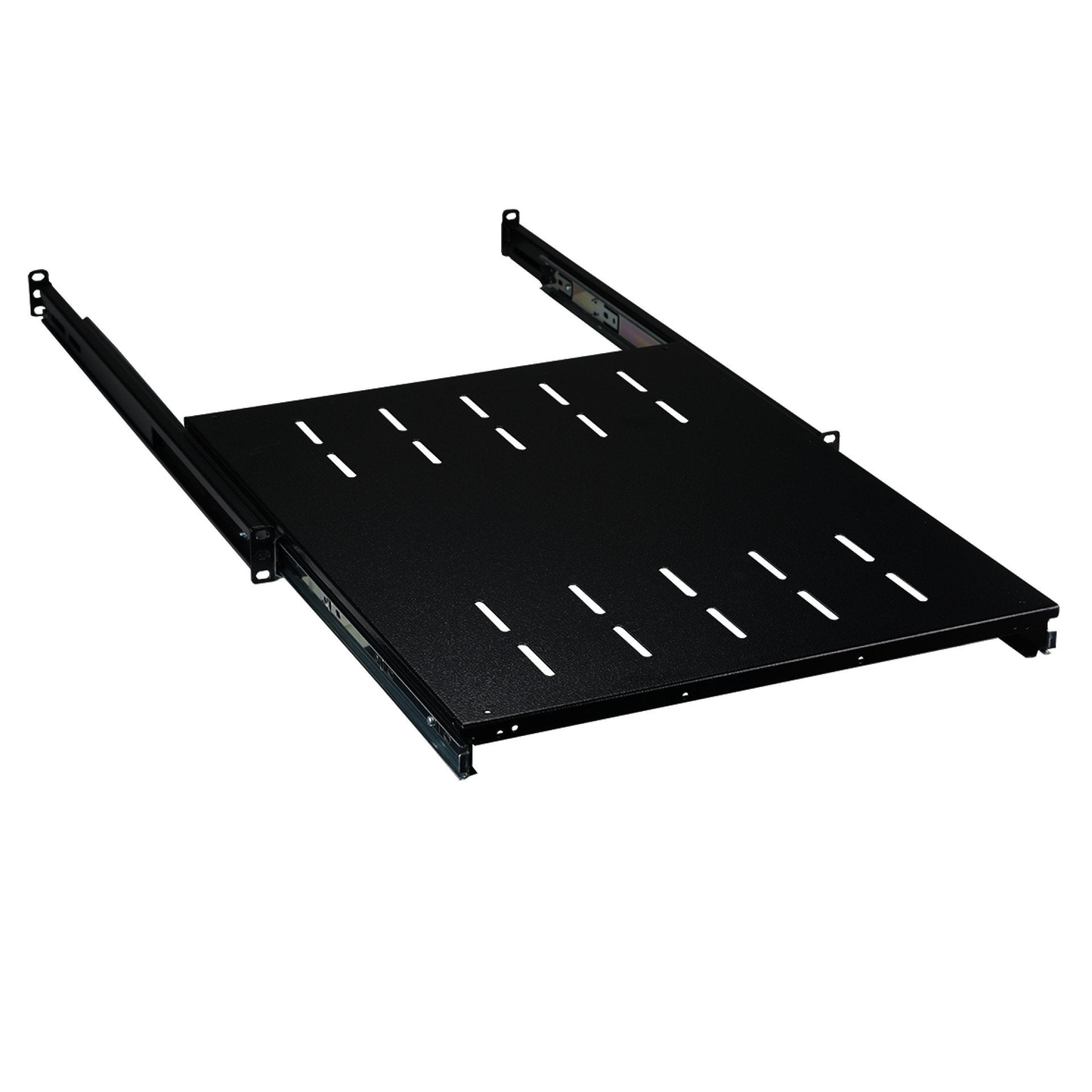 Efb 19" 1he Fachboden Ausziehbar, Et 408..612 Mm, 30 Kg, St 600, Ral9005