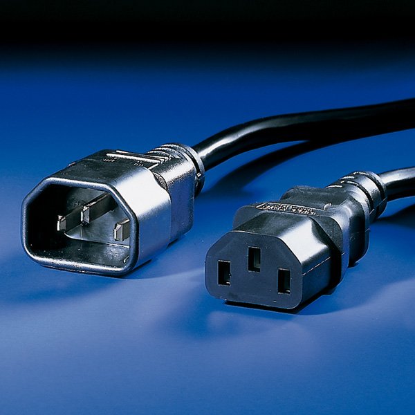 EAN 7611990197170 - ROLINE 1m IEC320 C14 - IEC320 C13 Negro C14 acoplador C13 acoplador imagen 3