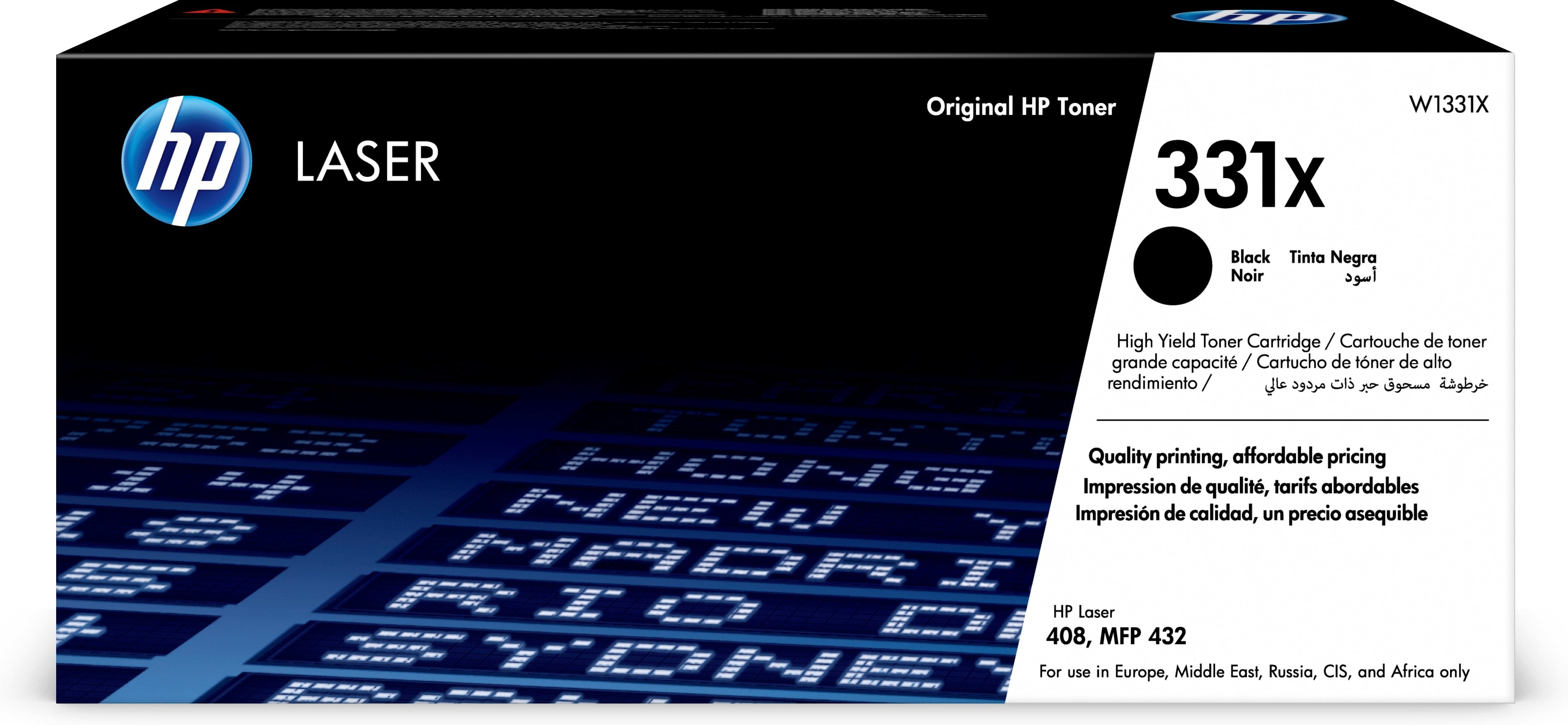 EAN 0193905925926 - HP 331X High Yield Black Original Laser Toner Cartridge cartucho de tóner 1 pieza(s) imagen 1