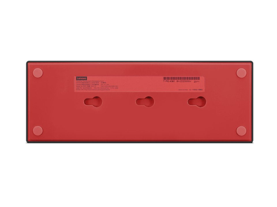 EAN 0195348677295 - Lenovo 40B00300EU base para portátil y replicador de puertos Alámbrico Thunderbolt 4 Negro, Rojo imagen 5