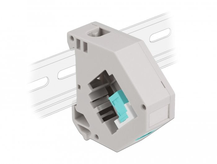 Delock Hutschienenadapter Mit Keystone Sc Simplex Buchse Zu Sc Simplex Buchse Aqua