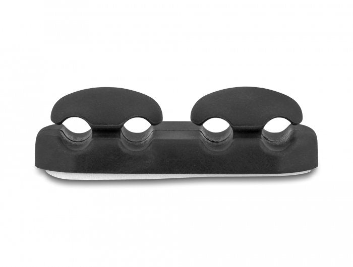 Delock 18445 Portacables Con 4 Pasacables Autoadhesivos Negro Juego 2 Piezas