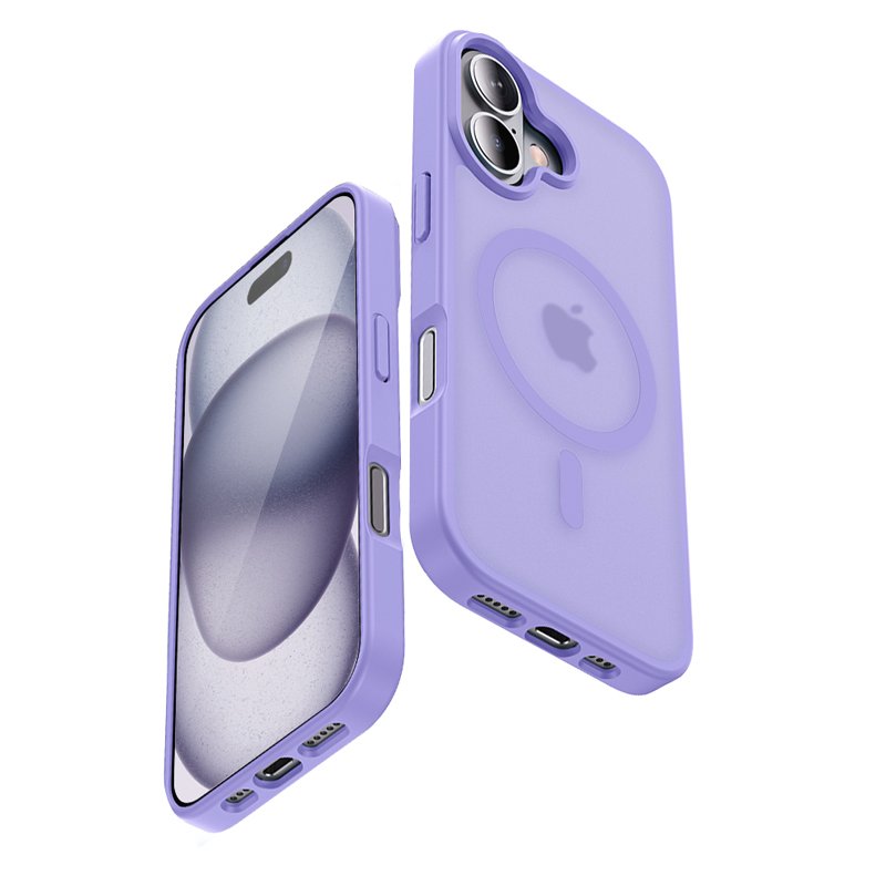 Etui Hybrid Matte Magnetic Etui Magsafe Iphone 17 Lawendowe