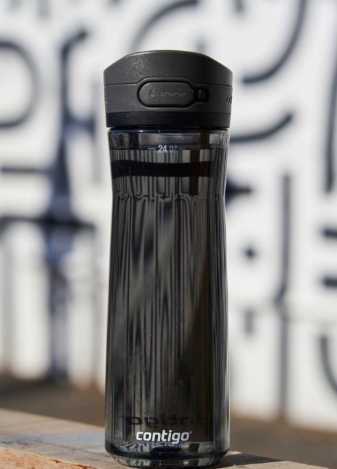 Botella Contigo Jackson 2.0 Bicicleta, Uso Diario, Fitness, Senderismo, Deportes 720 Ml Tritan Negro