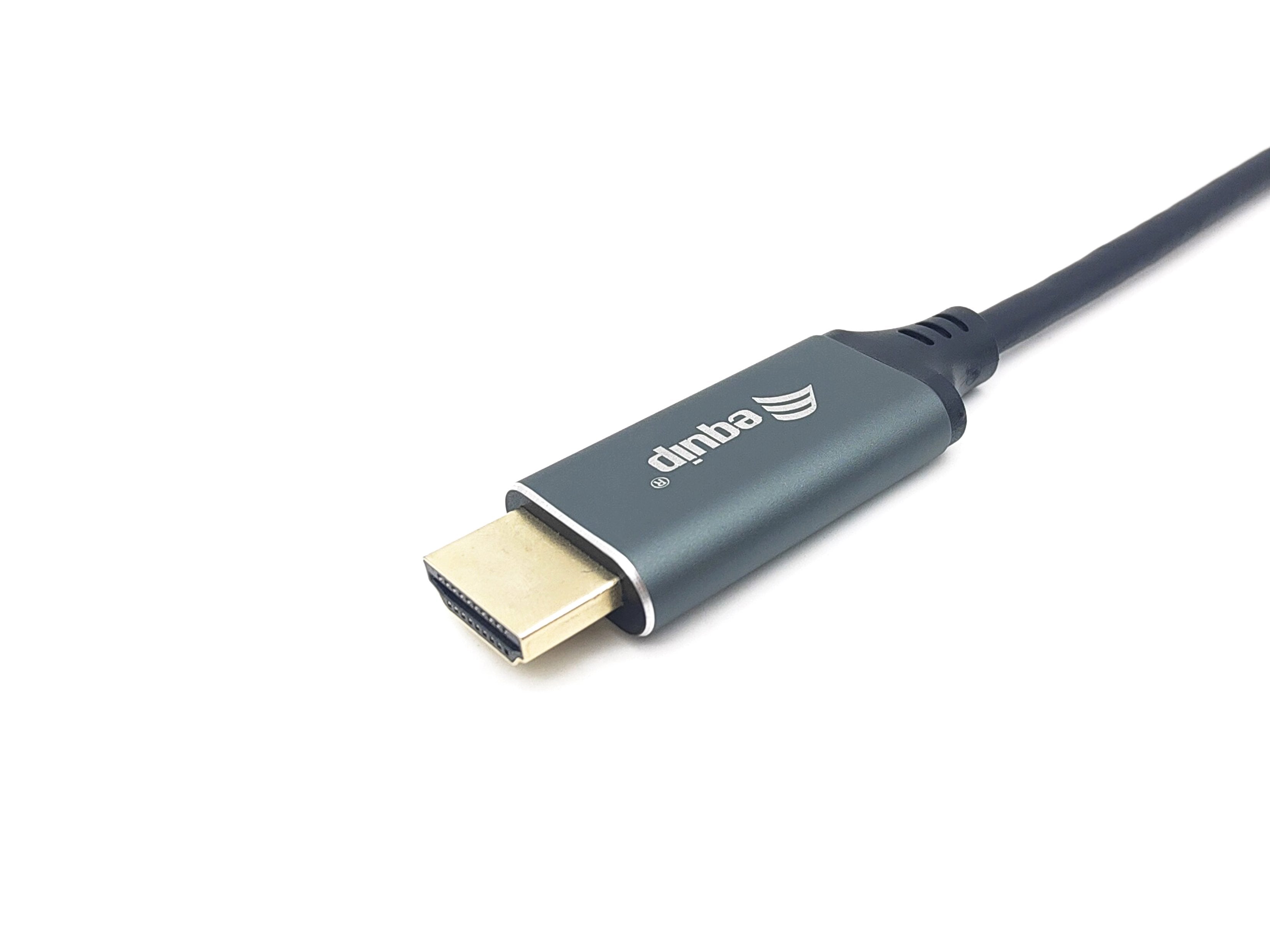 EAN 4015867228715 - Equip 133415 adaptador de cable de vídeo 1 m USB Tipo C HDMI tipo A (Estándar) Negro, Gris imagen 2