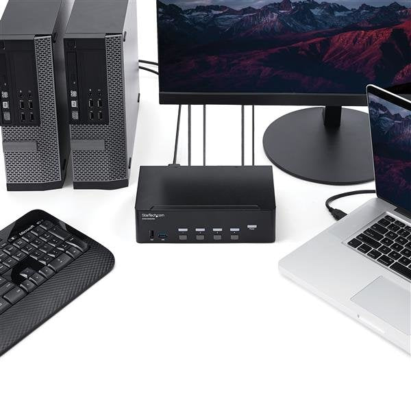 Startech Switch Kvm 4 Puertos 2xhdmi 4k