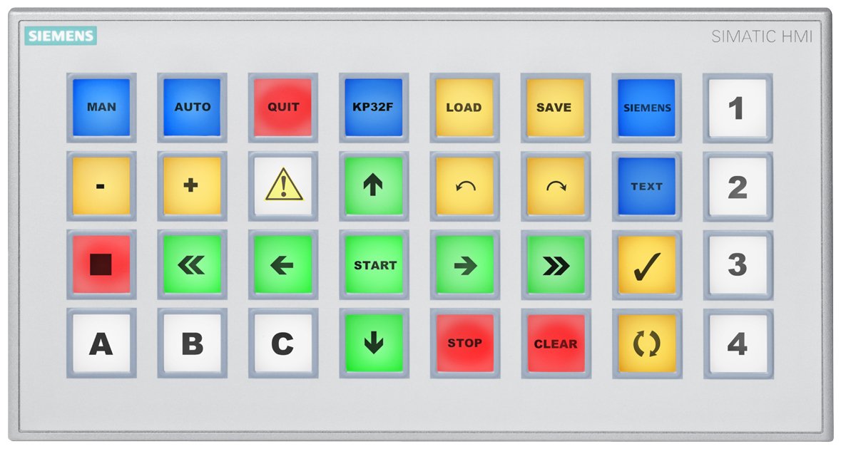 Siemens Simatic Hmi Kp32f Pn - Tastenfeld - Gris - Corriente Continua - 24 V - Alemania