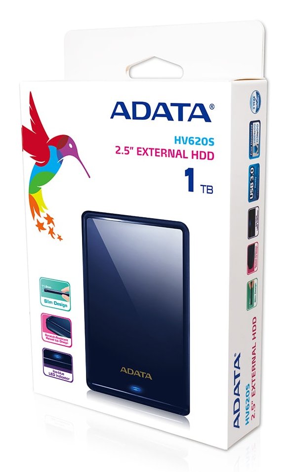 EAN 4712366966055 - ADATA HV620S disco duro externo 1 TB 2.5" Micro-USB B 3.2 Gen 1 (3.1 Gen 1) Azul imagen 7