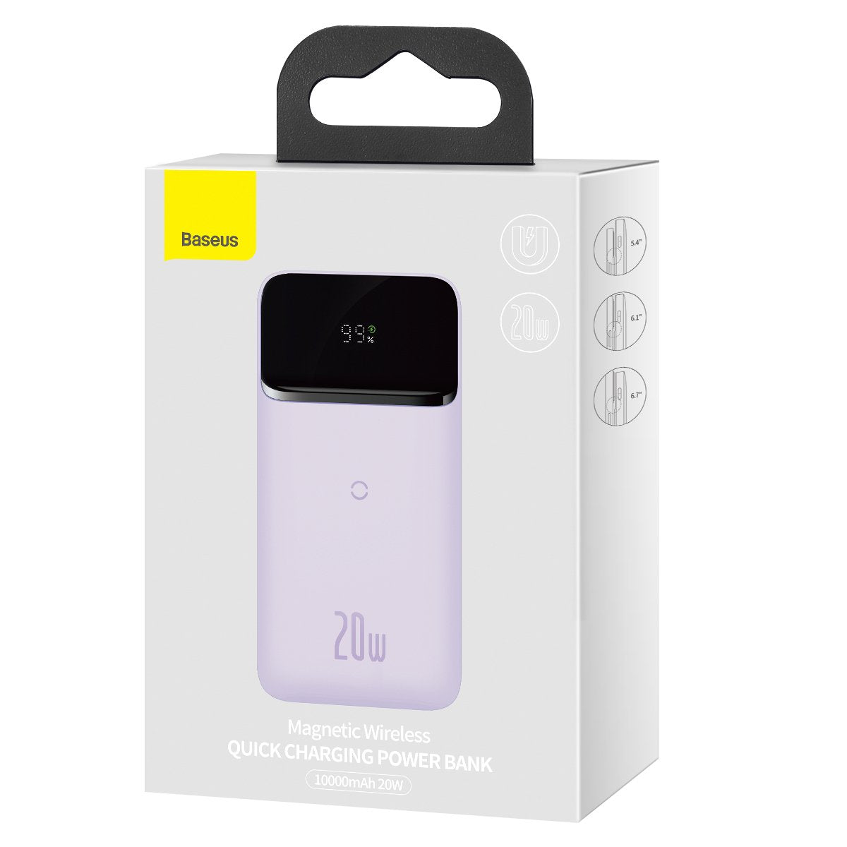 Baseus Magnetic Wireless Charging Power Bank 10000 Mah 20w White Ppcx010102