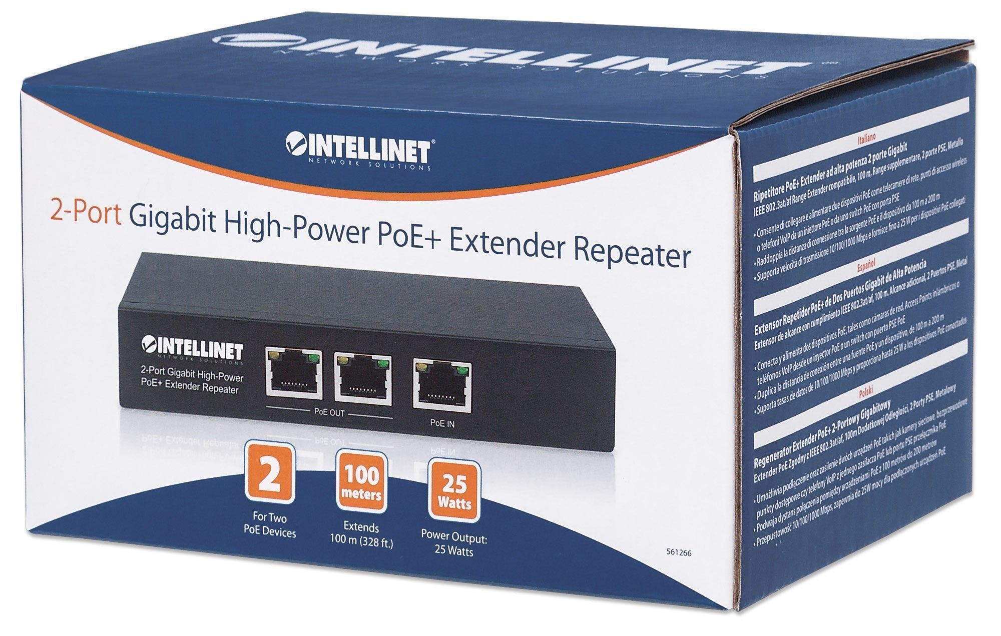 EAN 0766623561266 - Intellinet 561266 switch No administrado Gigabit Ethernet (10/100/1000) Energía sobre Ethernet (PoE) Negr imagen 5
