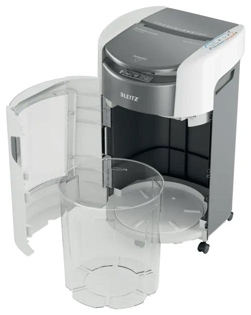 Trituradora Leitz 80420000 Iq Optimax Autofeed 300, P4, 300 Hojas, Cubo De 25 L