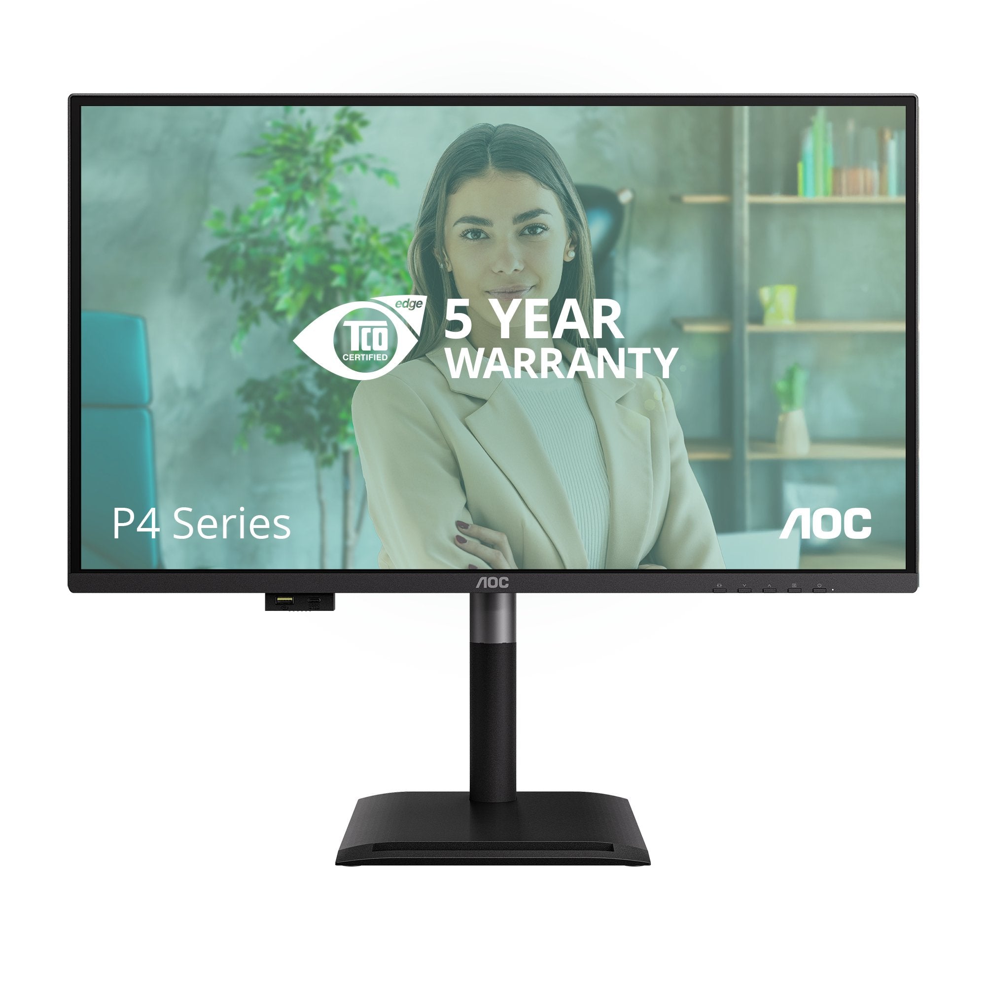 Aoc 68,6cm 27" Q27p4u 16:09 2xhdmi+Dp+Usb Lift Negro
