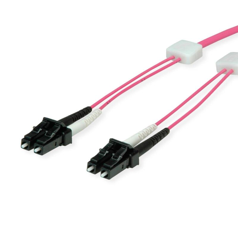 Easylan Lwl-Led-Cable De Red Duplex 50 125m Om4, Lc Lc, Violett, 7,5 M