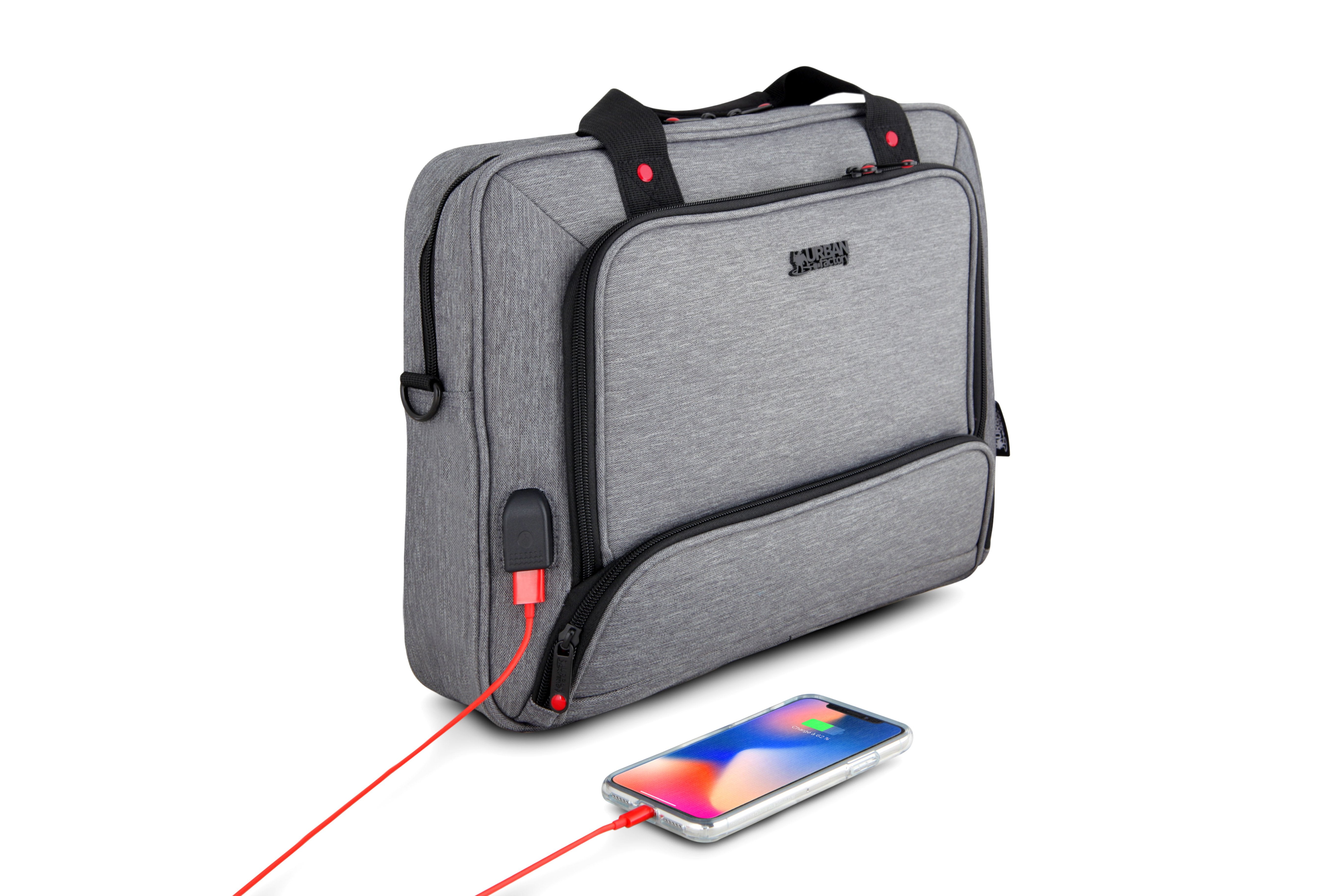 Urban Factory Mixee Maletín Gris Para Portátil Hasta 14"