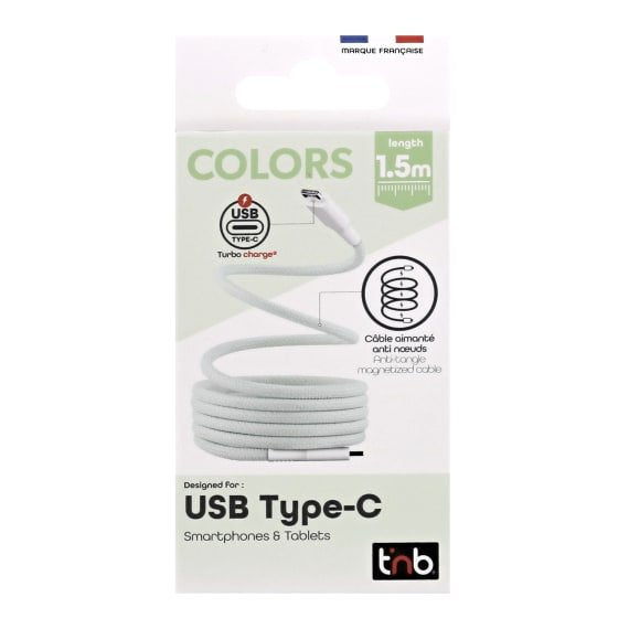 Tnb Cable De Funda Magnetica Usb-C A Usb-C - 1.5m - Green