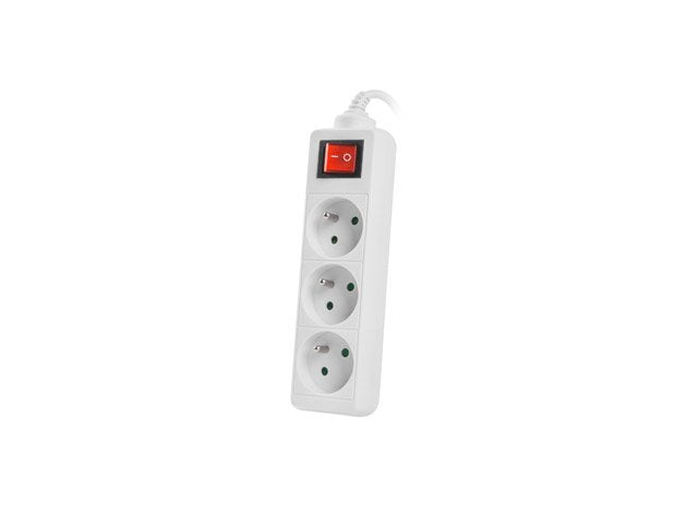 EAN 5901969415490 - Lanberg PS1-03E-0300-W base múltiple 3 m 3 salidas AC Interior Blanco imagen 1