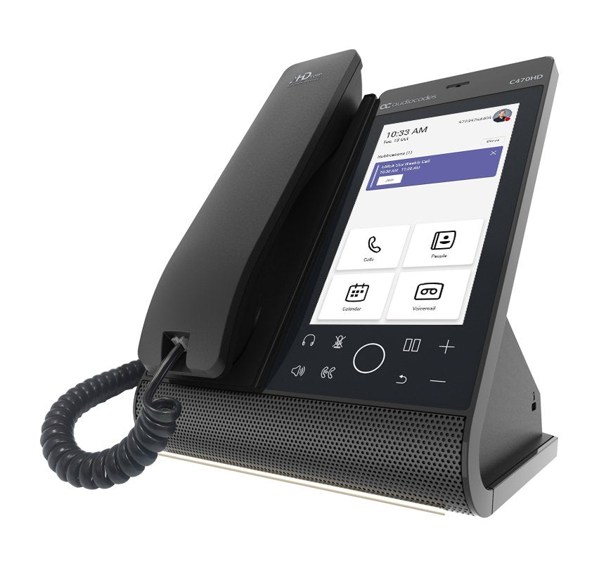 Audiocodes Teams C470hd Total Touch Ip-Phone Poe Gbe With Integrated Bt And Dual Band Wifi