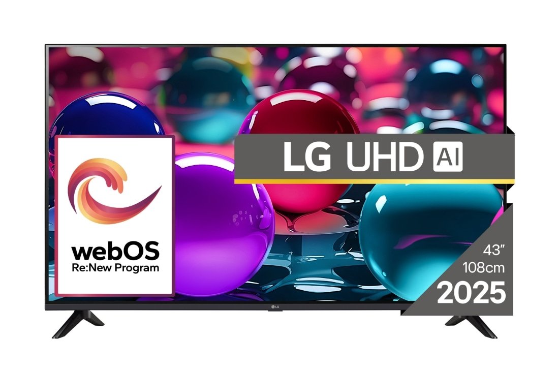 EAN 8806096340066 - LG UHD AI 43UA73003LA Televisor 109,2 cm (43") 4K Ultra HD Smart TV Wifi Negro imagen 2