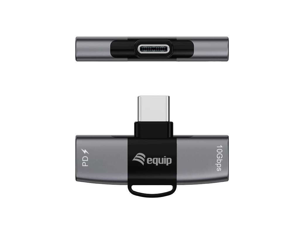 Equip Adaptador Usb-C->2xusb-C 10gbps Pd 100w Alu.