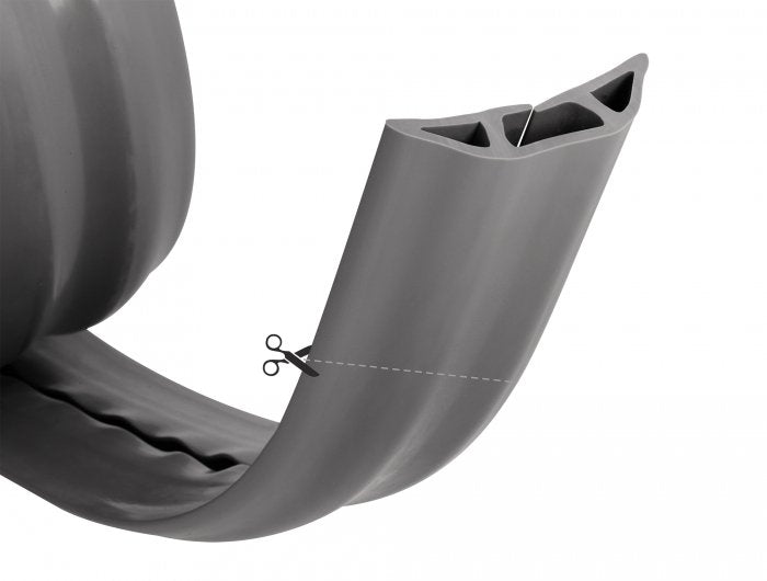 Delock Cablekanal Pvc Flexibel 70 X 13 Mm - Länge 1,5 M Grau