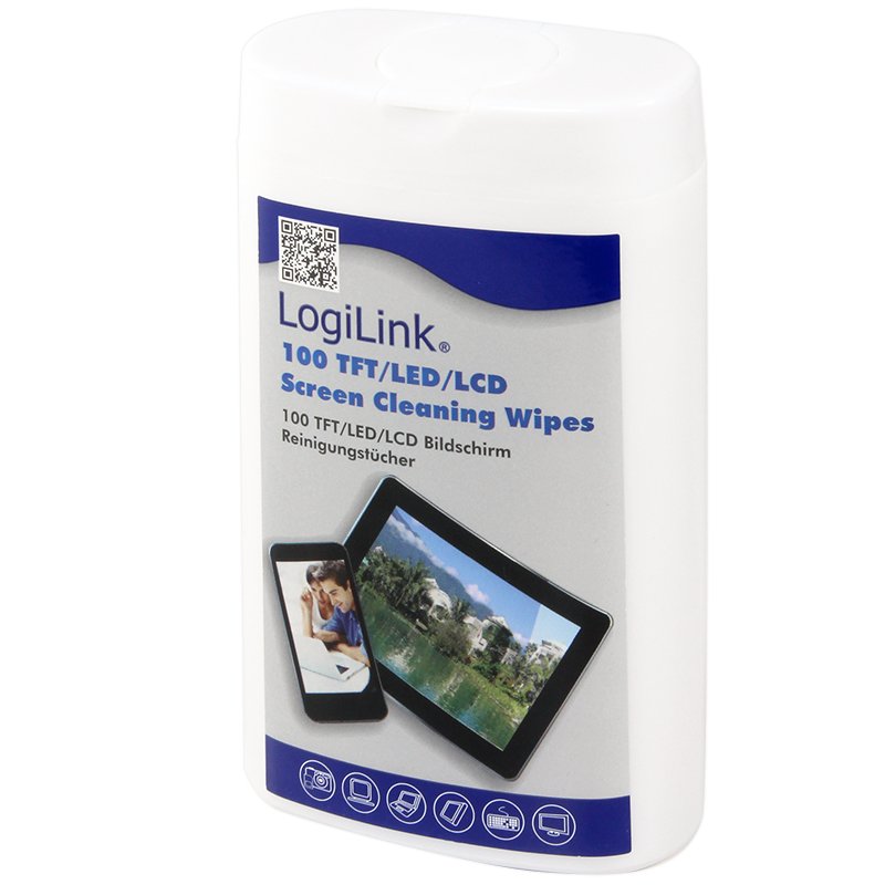 Logilink Rp0010 Kit De Limpieza Para Computadora Paños Secos Para Limpieza De Equipos Lcd/Tft/Plasma