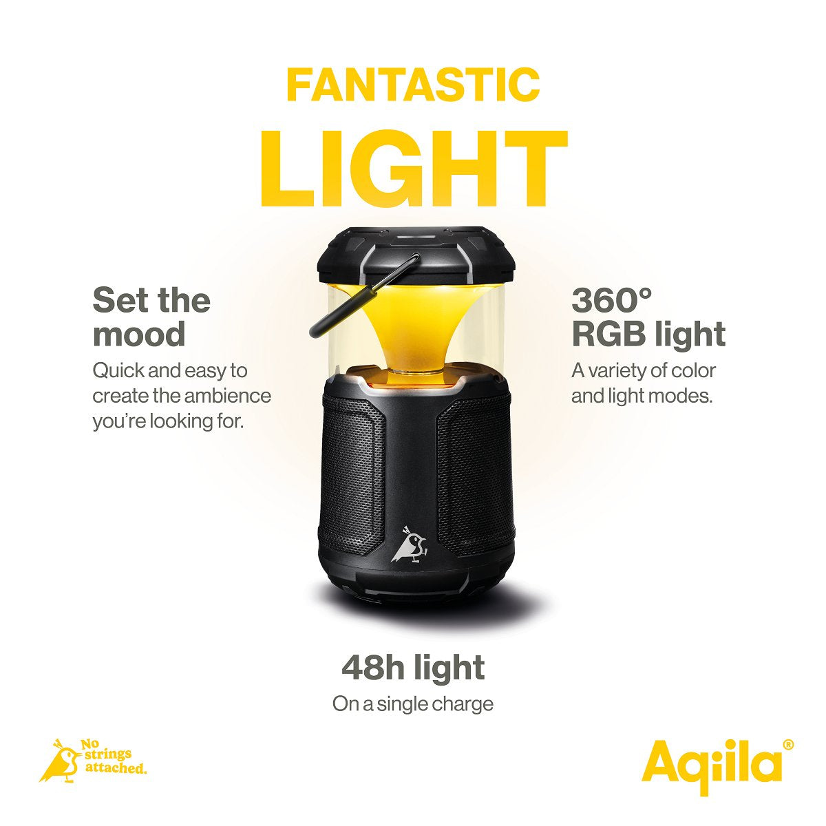 Aqiila Soundbird B10 3-In-1 Lampe Lautsprecher U Powerbank