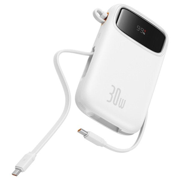 Baseus Qpow2 Polímero De Litio 20000 Mah Blanco