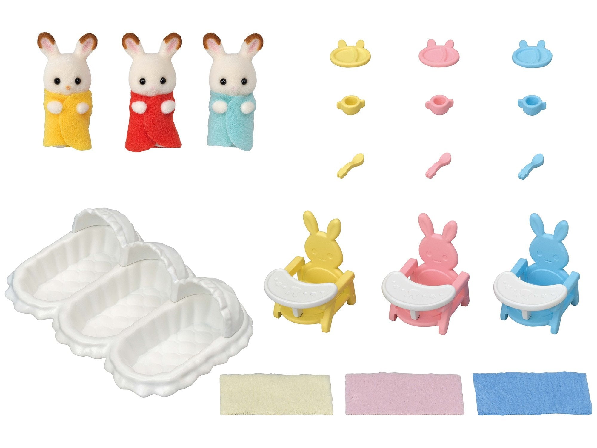 Epoch Sylvanian Families - Erstausstattung Para Drillinge L5532