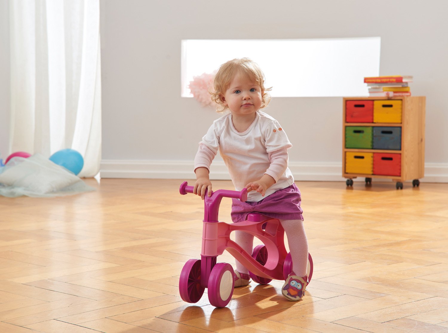 EAN 4006942812103 - Lena My First Scooter Rose Niños Patinete de cuatro ruedas Rosa, Rosa, Blanco imagen 4