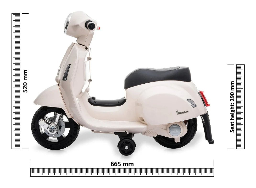 Jamara Ride-On Vespa Mini Blanco Li-Power 8.4
