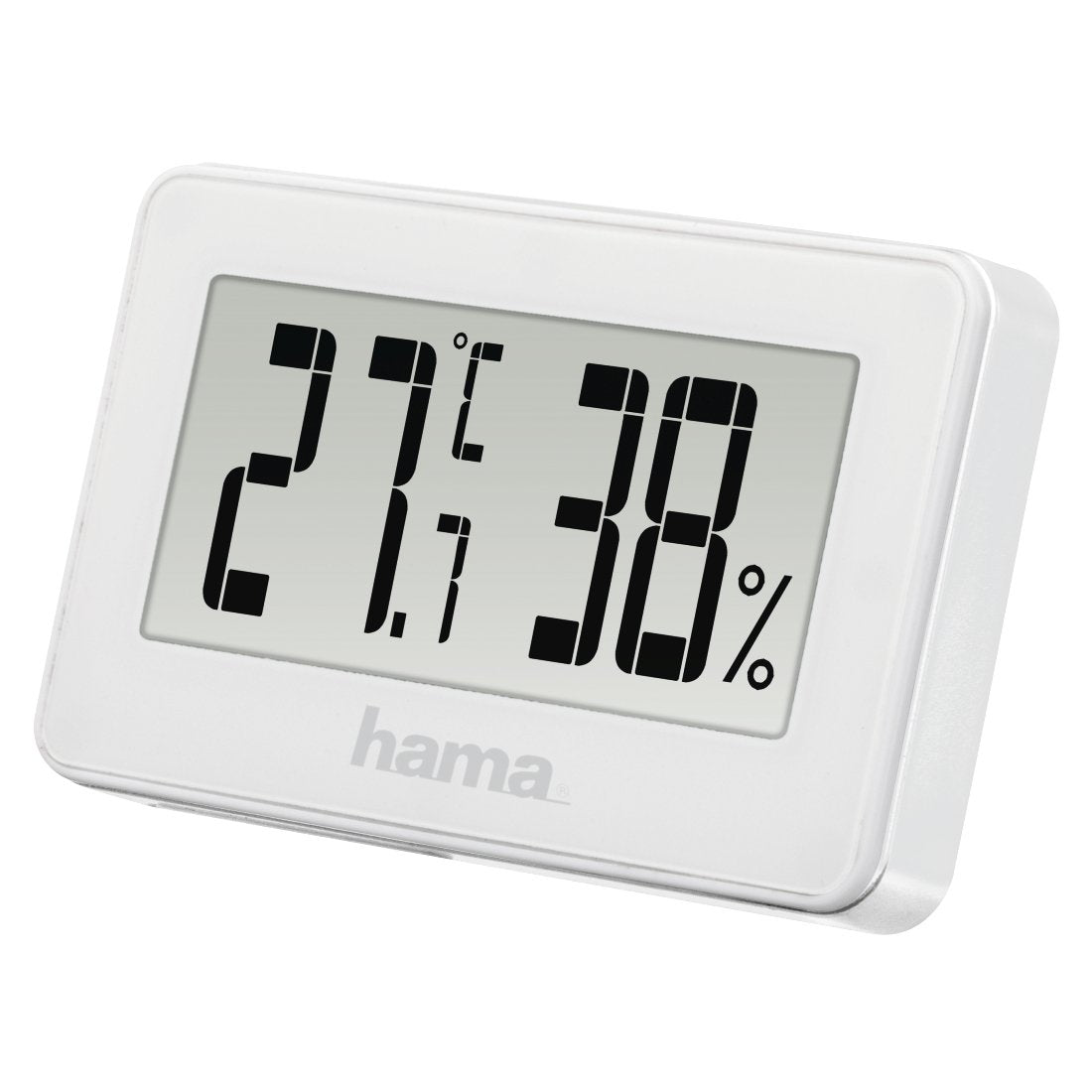 Hama Medidor De Temperatura Y Humedad Para Interior - Pantalla Digital - Memoria De Datos - Permite Colgar En Pared -