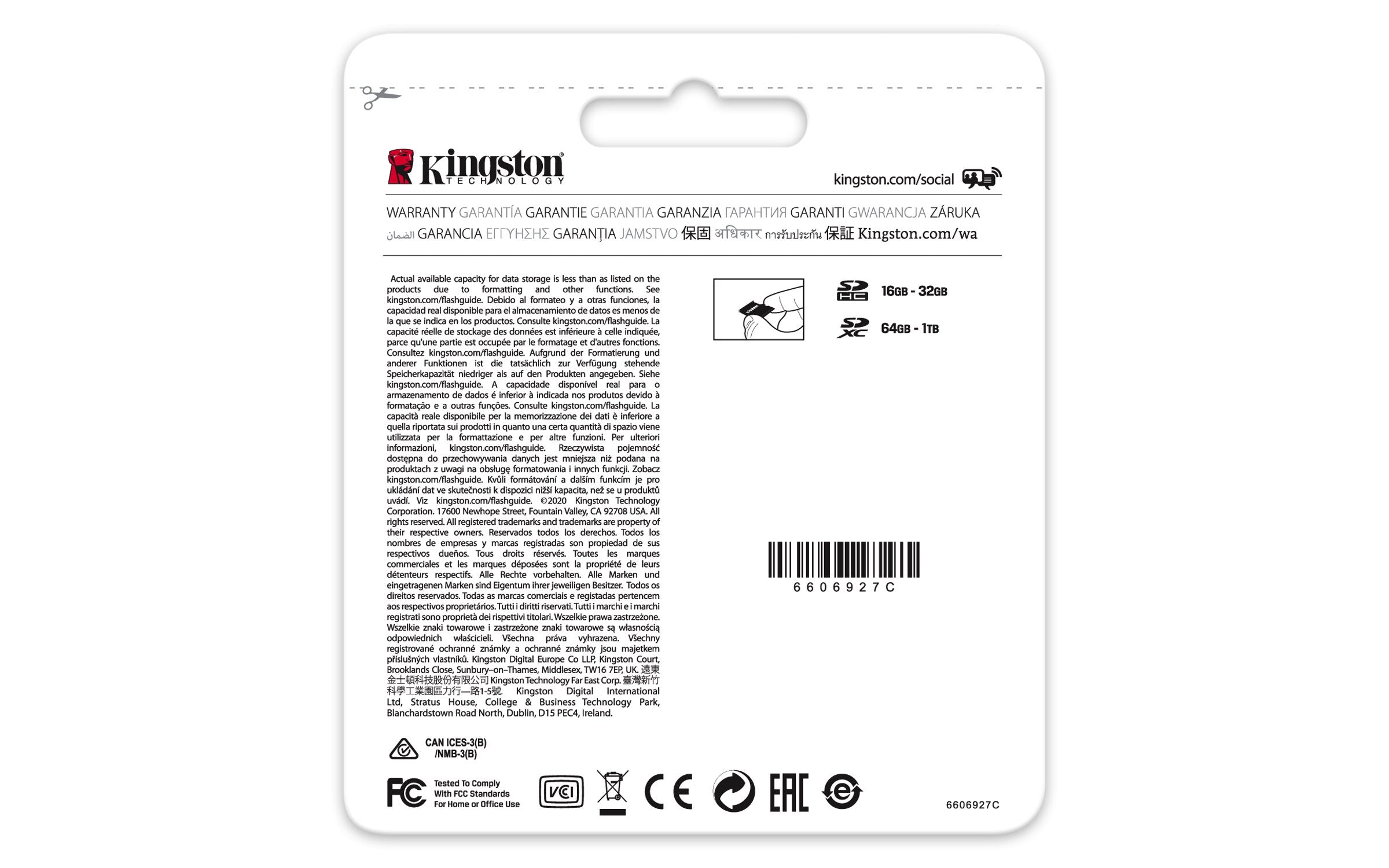 Secure Digital Kingston 128gb Sdxc Canvas Select Plus 100r C10 Uhs-I U3 V30