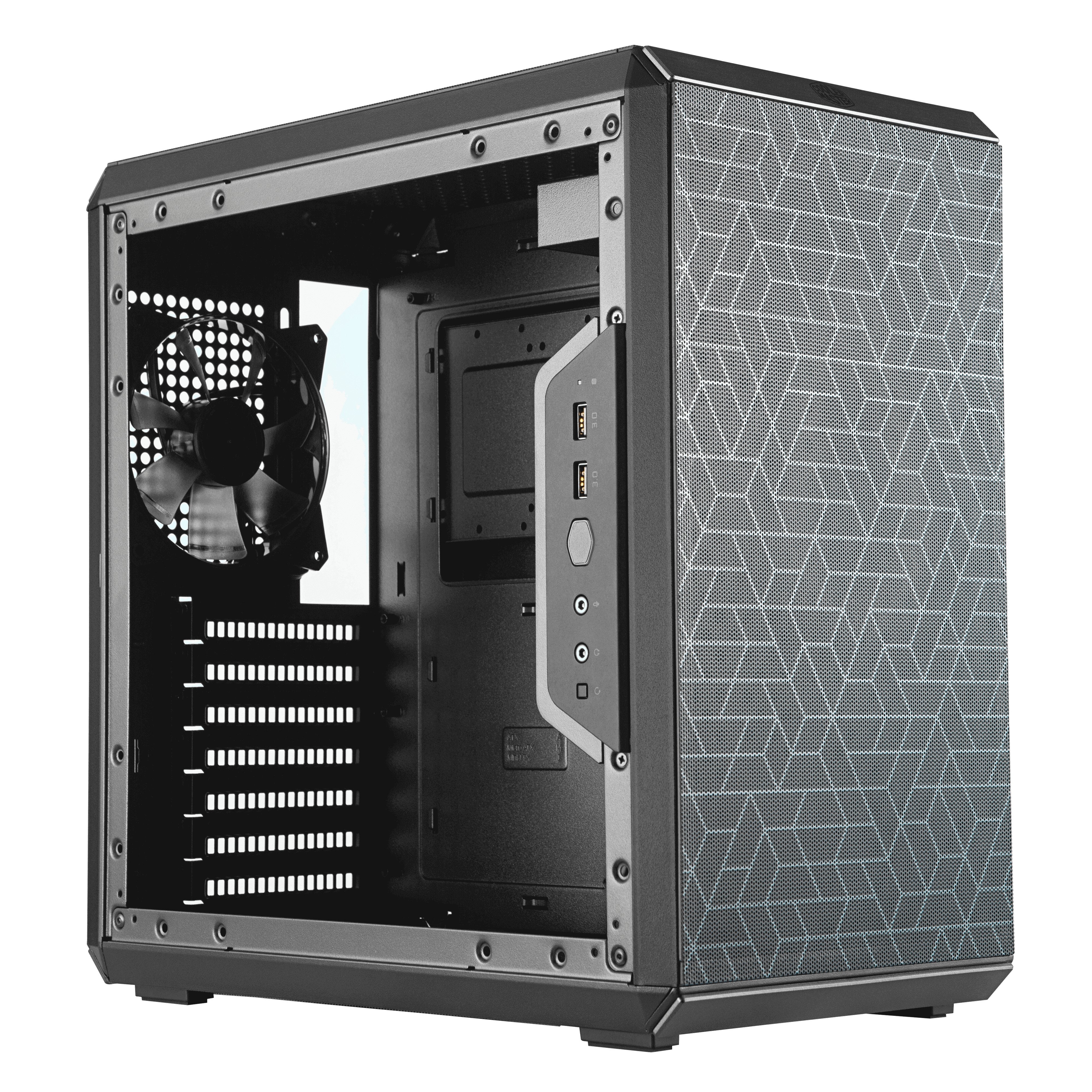 Caja Pc Cooler Master Masterbox Q500l (Black/Tempered Glas)