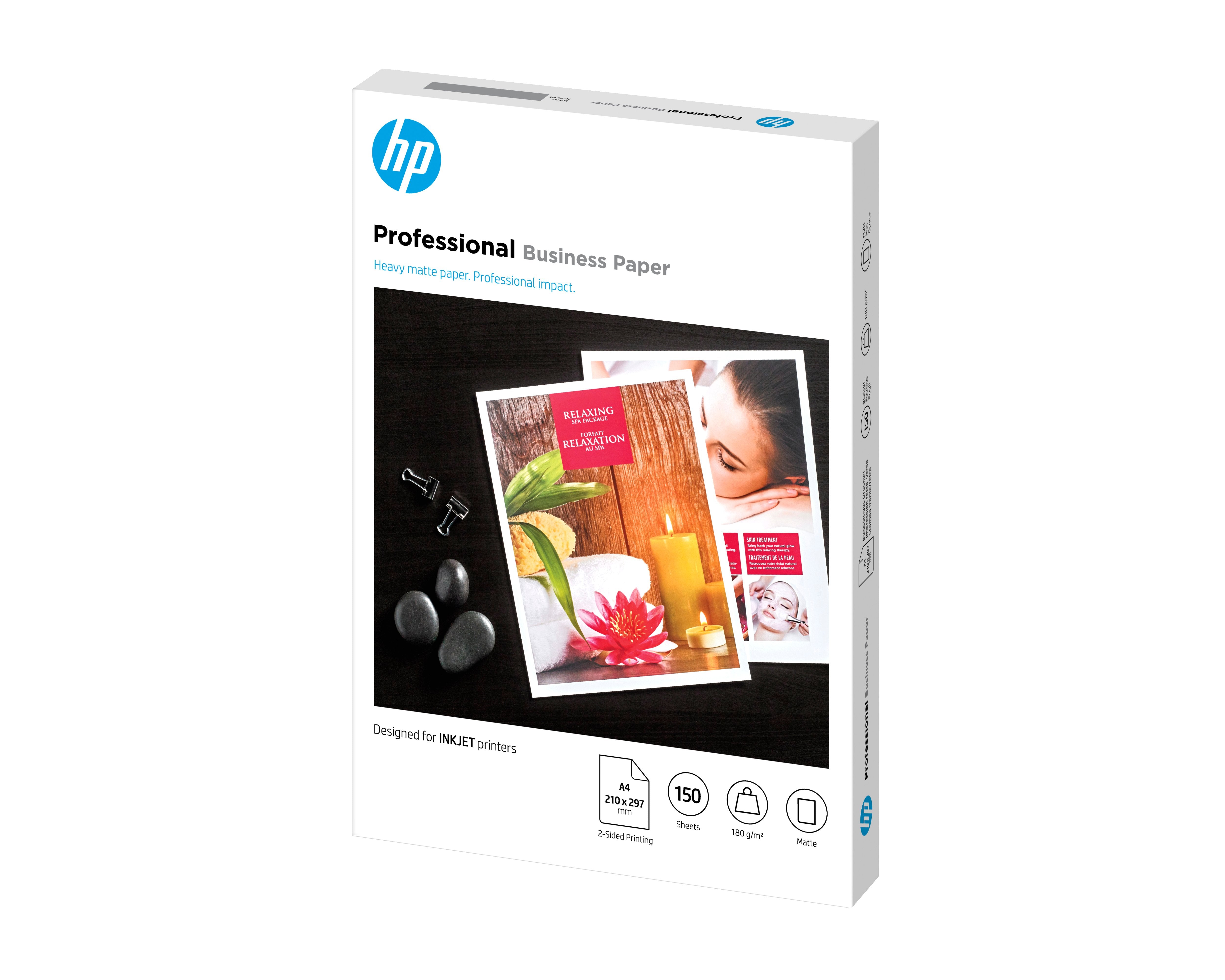 EAN 0193905504879 - HP Professional Inkjet Matte FSC Paper 180 gsm-150 sht/A4/210 x 297 mm papel para impresora de inyección  imagen 2