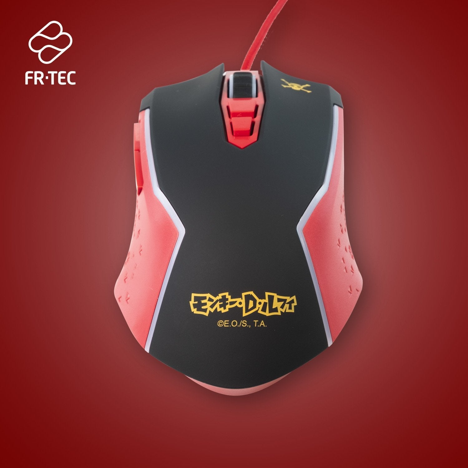 Raton One Piece Luffy Fr-Tec Perp Luz Led. 800 A 8000 Dpi