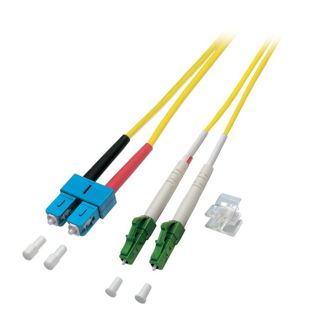 Efb Duplex Cable De Red Lc Apc-Sc Os2 G652d 1m Lszh 2mm Amarillo