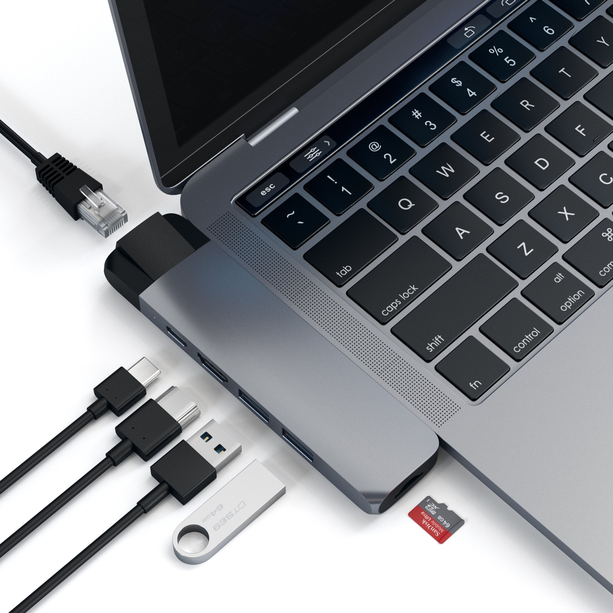 EAN 0879961007331 - Satechi ST-TCPHEM base para portátil y replicador de puertos Thunderbolt 3 Gris imagen 3