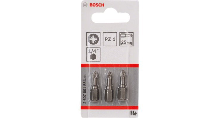 EAN 3165140300841 - Bosch 2 607 001 558 punta de destornillador 3 pieza(s) imagen 2