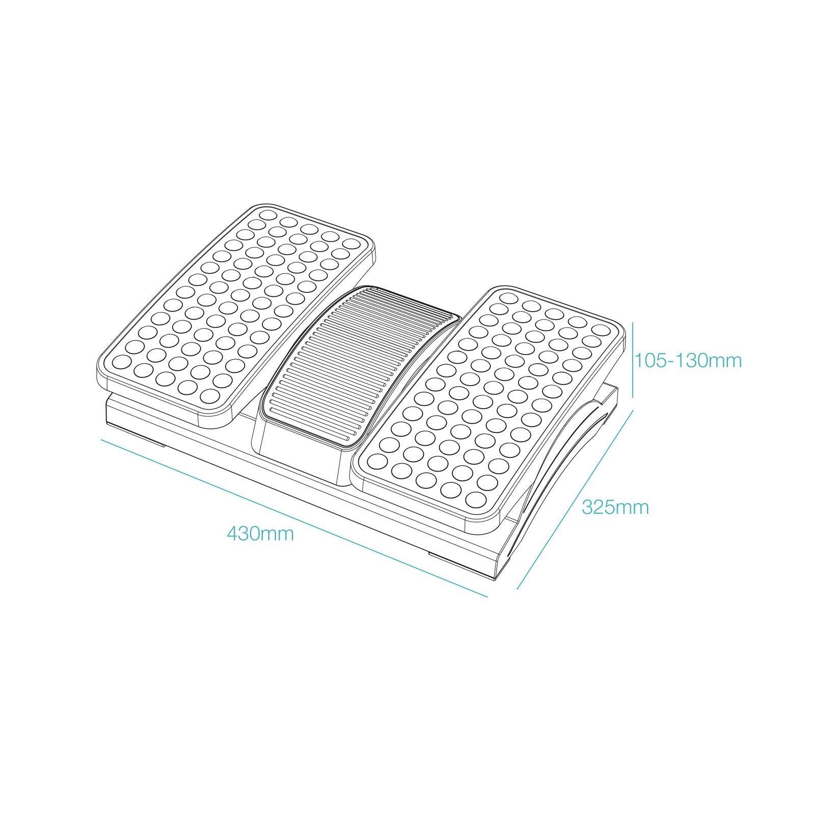 EAN 8433281016934 - TooQ TQFR0605-B soporte para el apoyo de pies imagen 6