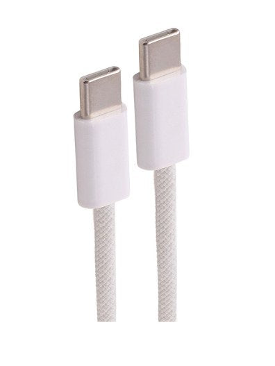 Shiverpeaks Usb-C Cable De Carga, 2.0, 60w, Blanco, Textil, 1m