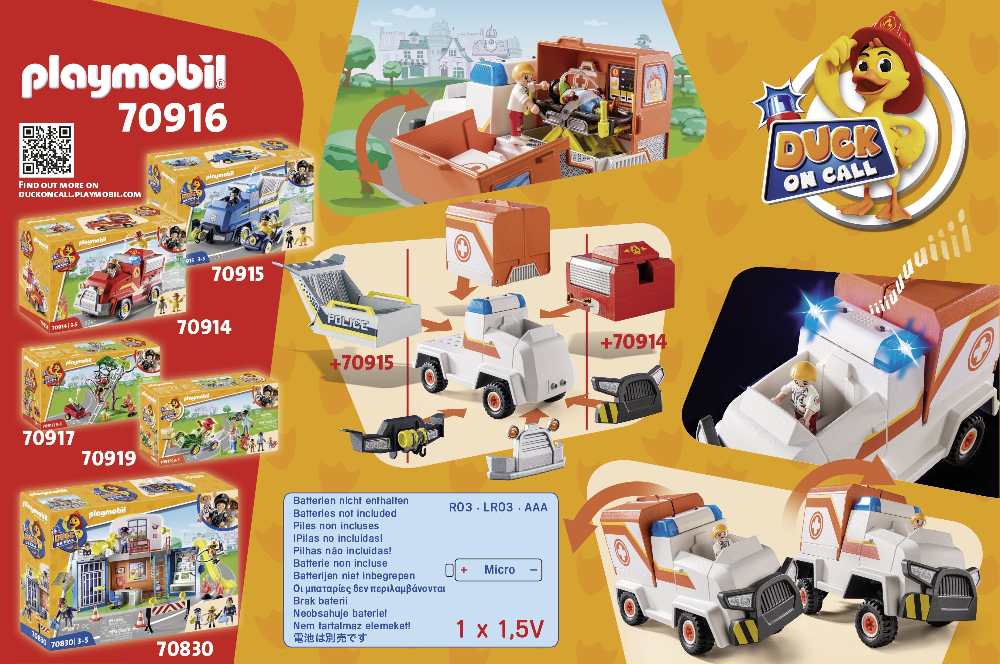 EAN 4008789709165 - Playmobil Duck On Call 70916 set de juguetes imagen 3