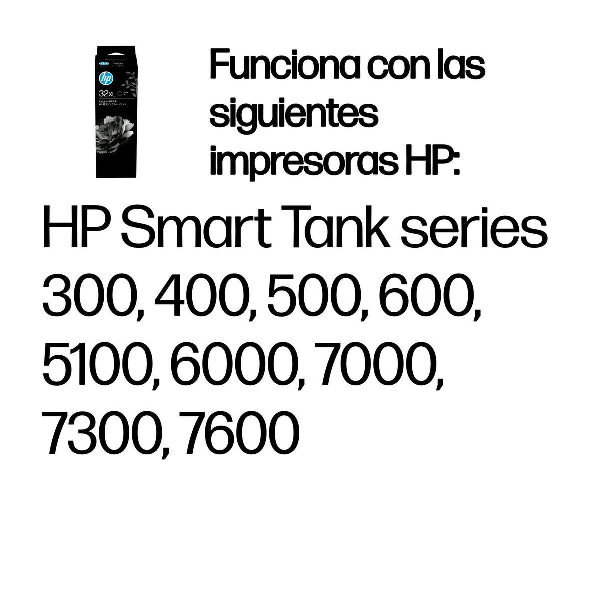 EAN 0192545270687 - HP 32XL 135ml Black Original Bottled Ink Crtg for Smart Tank Plus andPremium Series Printers imagen 2