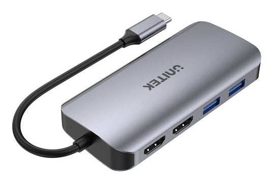 EAN 4894160052254 - UNITEK D1122A01 hub de interfaz 2 x USB 3.2 Gen 2 (3.1 Gen 2) Type-C 1000 Mbit/s Gris imagen 2