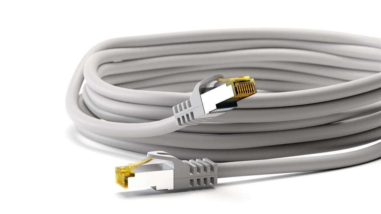 Goobay Cable De Red Rj45 10,0m Gris    S/Ftp M. Cat7 , 2xrj45, Lszh, Cu