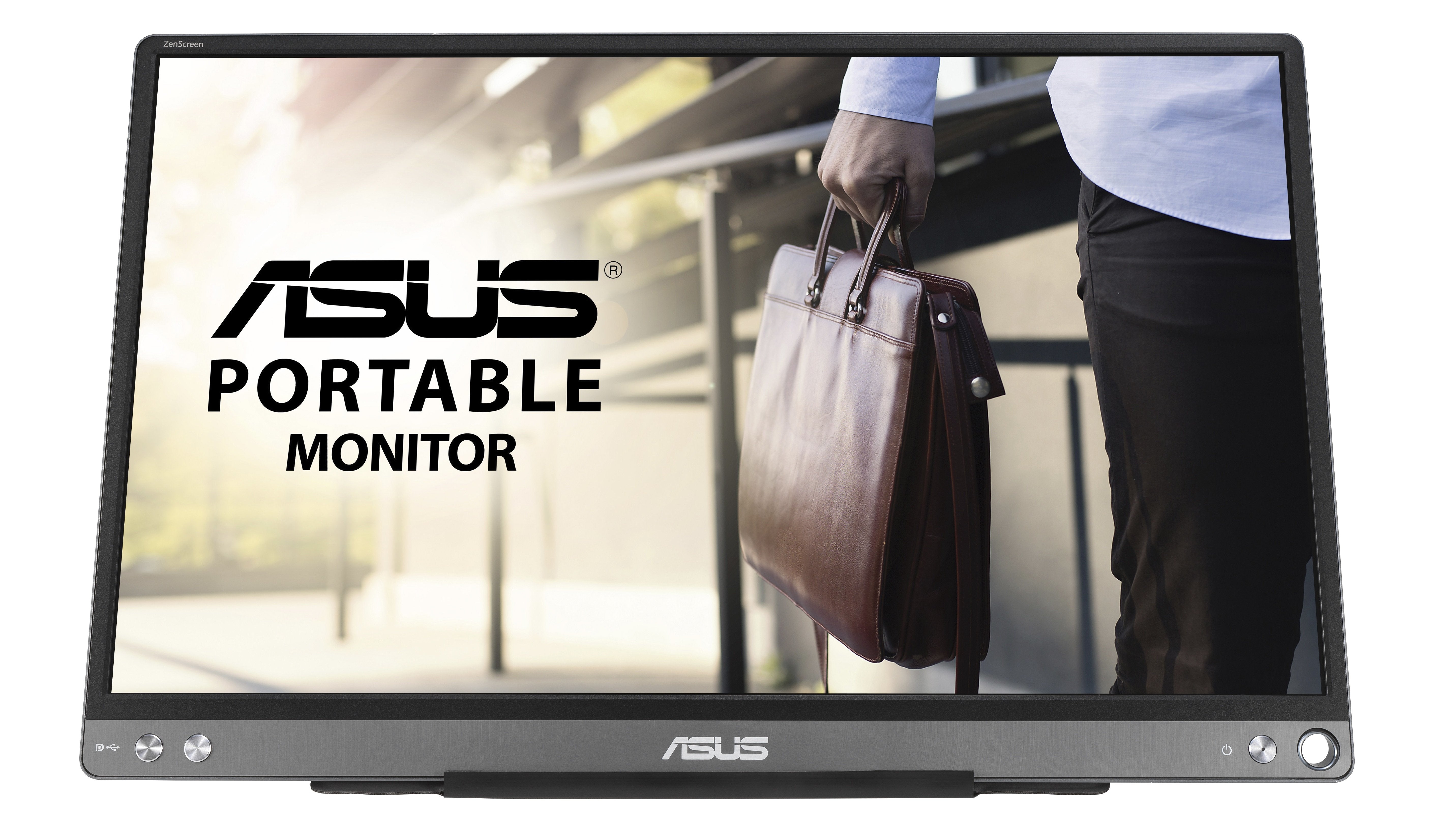 Monitor Portátil Asus Zenscreen Mb16ace 15.6' Full Hd Plata Y Negro